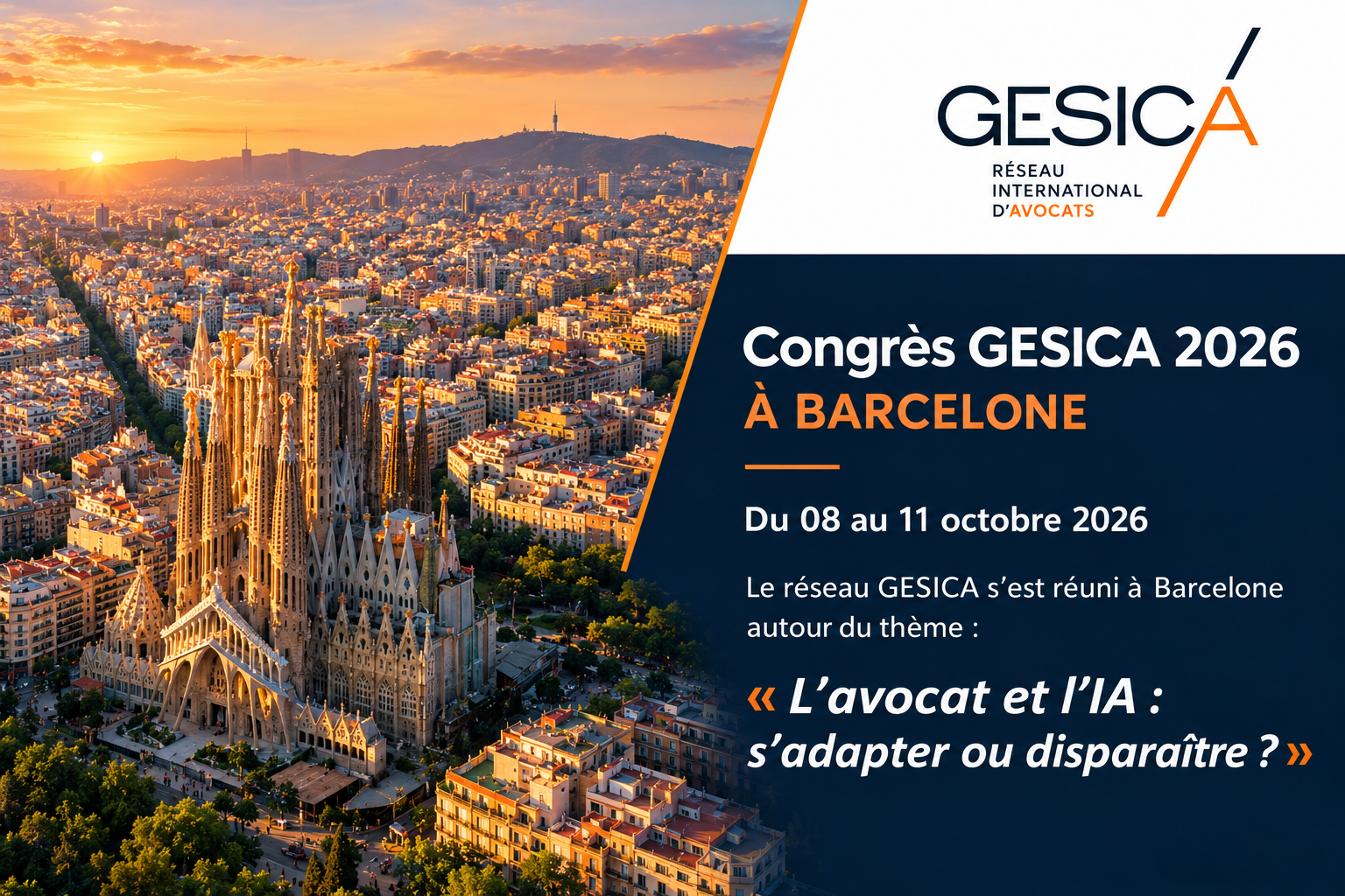 Congrès GESICA 2026 à Barcelone